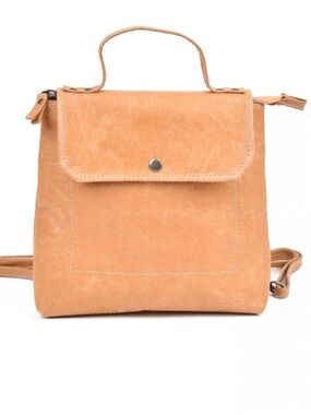 Uashmama Aghi Camel Lux Mini Backpack VEGAN made in Italy